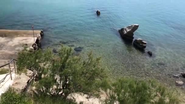 Arriving Supetar Island Bra Croatia — Stock Video