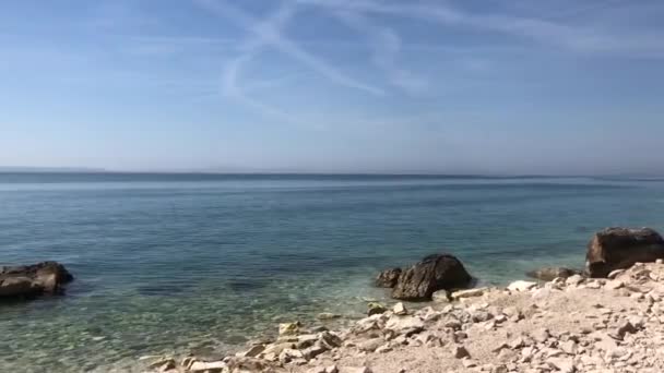 Llegando Supetar Isla Bra Croacia — Vídeos de Stock