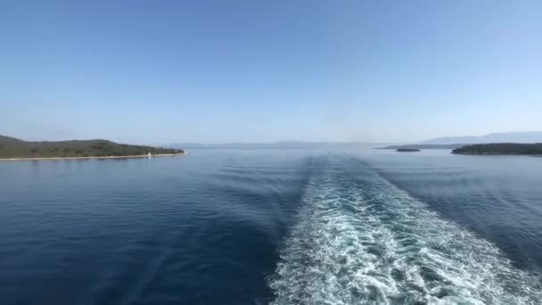 Arriving Supetar Island Bra Croatia — Stock Video