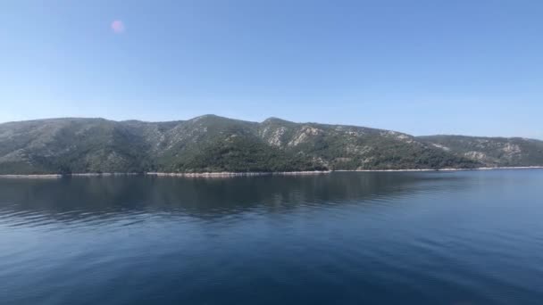 Vorbei Der Insel Hvar Kroatien — Stockvideo