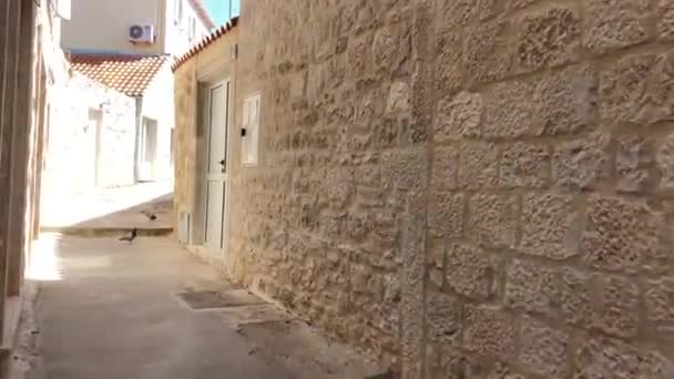 Rocky Coast Town Sutivan Island Bra Croatia — Stock Video