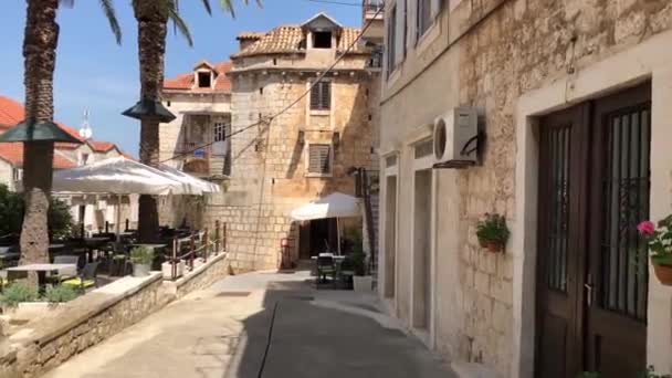 Côte Rocheuse Autour Ville Sutivan Sur Île Bra Croatie — Video