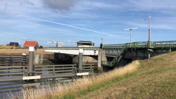 Ouverture Pont Kornwerderzand Frise Pays Bas — Video