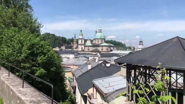 Procházky Starém Městě Salcburk Rakousku — Stock video
