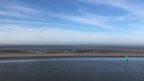 Navegando Mar Wadden Frísia Países Baixos — Vídeo de Stock