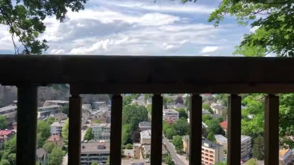 Utsikt Över Staden Salzburg Österrike — Stockvideo