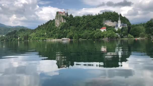 Lago Bled Eslovenia — Vídeo de stock