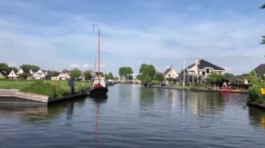 IJlst, Friesland, Hollanda çevresindeki Kanal