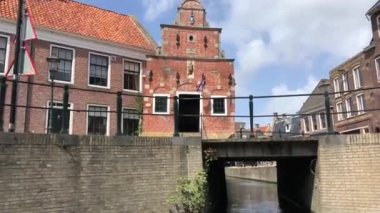 Franeker 'deki Kanal, Friesland Hollanda