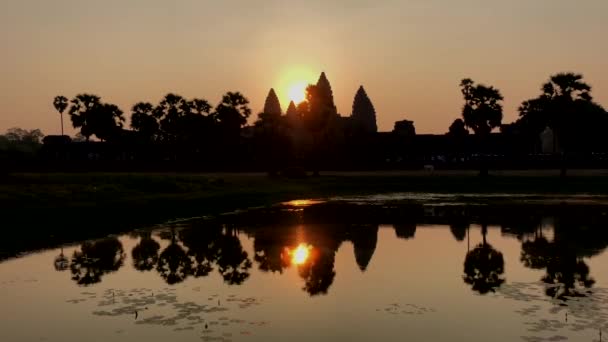 Nascer Sol Angkor Wat Camboja — Vídeo de Stock