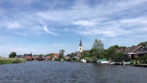 Ταξιδεύοντας Προς Χωριό Oosthem Στη Friesland Της Ολλανδίας — Αρχείο Βίντεο