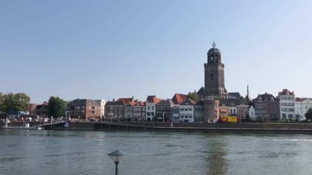 Skyline Města Deventer Overijssel Nizozemsko — Stock video