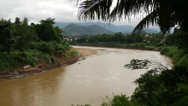 Rzeka Nam Khan Luang Prabang Laos — Wideo stockowe