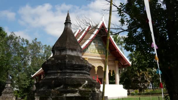 Wat Aham Luang Prabang Luang Prabang Laos — Wideo stockowe