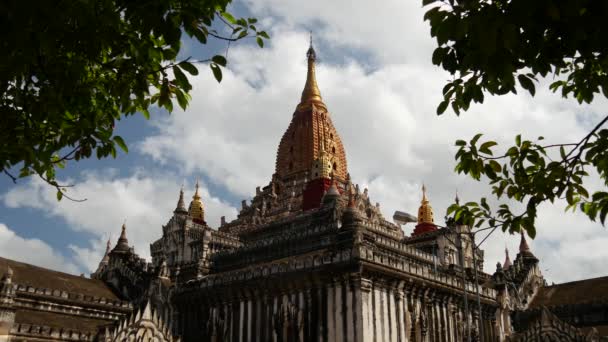 Świątynia Anandy Bagan Myanmar Birma — Wideo stockowe