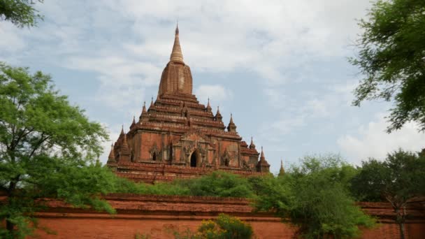 Sulamani Temple Pagoda Bagánu Myanmaru Barmě — Stock video