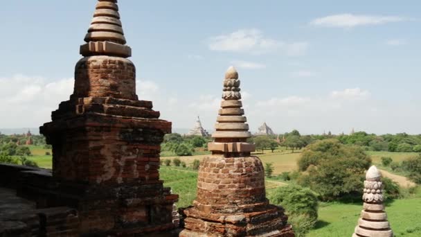 Pan Pagody Bagani Myanmaru Barmě — Stock video