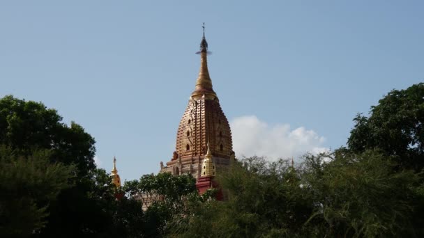 Ananda Temple Bagan Μιανμάρ Βιρμανία — Αρχείο Βίντεο