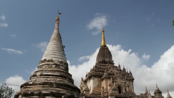 Sacré Gawdwpalin Une Pagode Grotte Bagan Myanmar Birmanie — Video