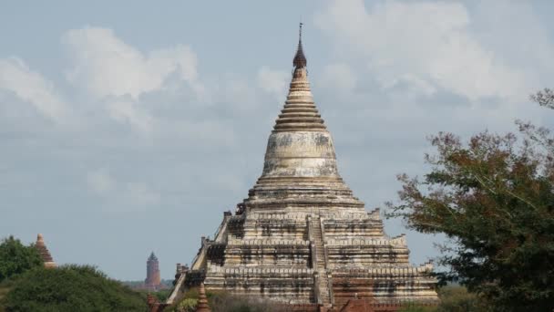 Pagode Shwe Sandaw Bagan Myanmar Birmânia — Vídeo de Stock