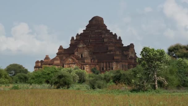 ミャンマー ミャンマー バガンのダマヤン寺院からの時間経過 — ストック動画
