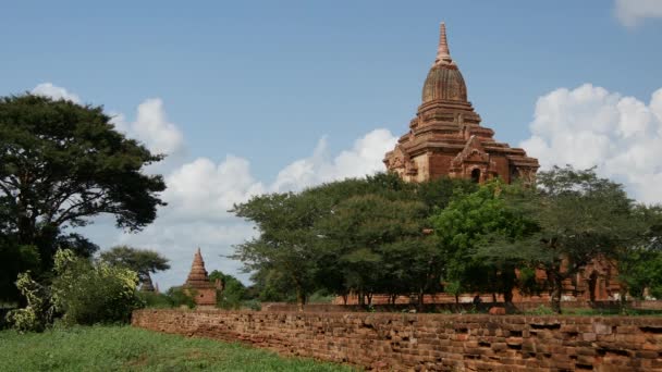 Paisaje Pagoda Bagan Myanmar Birmania — Vídeos de Stock