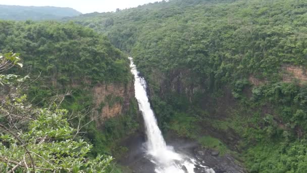 Von Den Sala Wasserfällen Guinea Afrika — Stockvideo