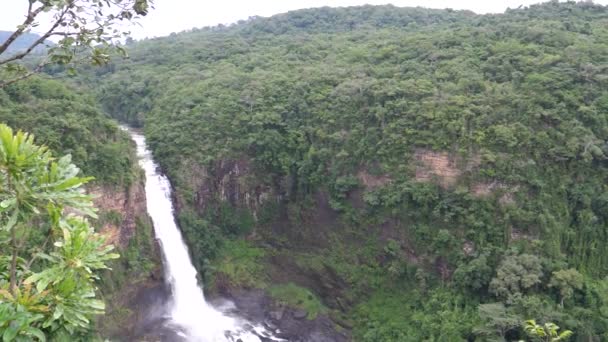Sala Falls Στη Γουινέα Αφρική — Αρχείο Βίντεο