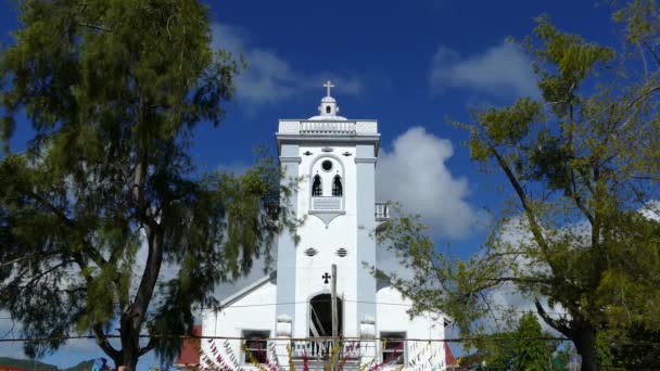 Chiesa Parrocchiale Santo Nino Anda Alcol Nelle Filippine — Video Stock