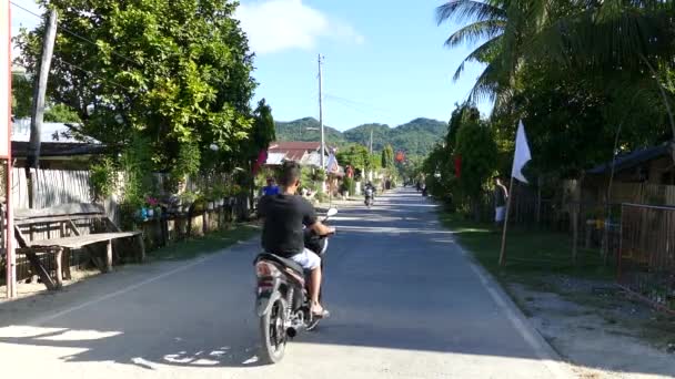 Pouliční Scéna Filipínách Anda Bohol — Stock video