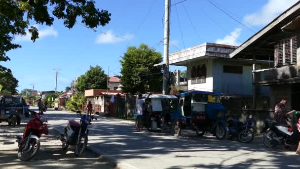 菲律宾Anda Bohol的街头场景 — 图库视频影像