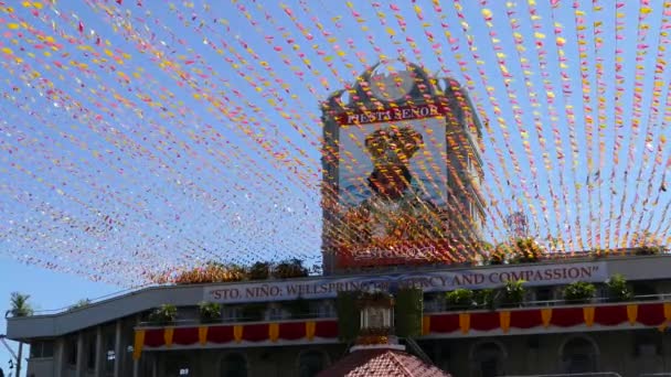 Basílica Menor Del Santo Niño Ciudad Cebú Filipinas — Vídeo de stock