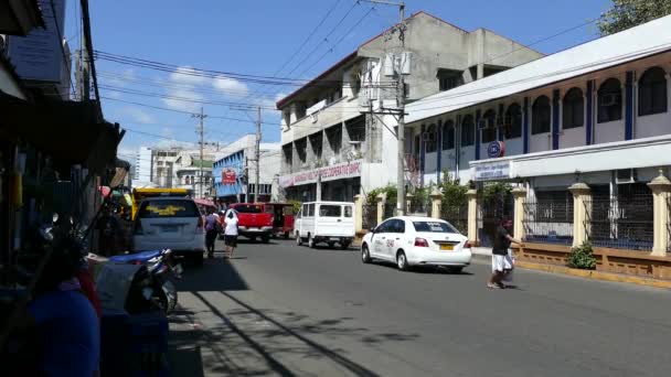 Scène Rue Dans Ville Cebu Philippines — Video