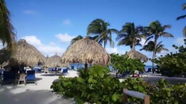 Westin Resort Aruba 'nın önündeki Palm Beach