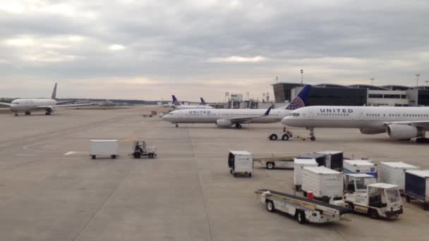 Avions Circulant Aéroport Houston Texas États Unis — Video