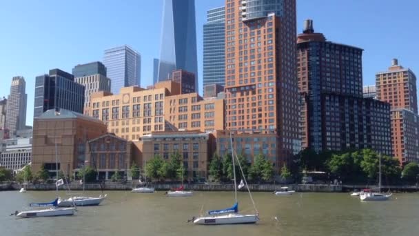 Luta Till Frihetstornet Manhattan New York City Usa — Stockvideo