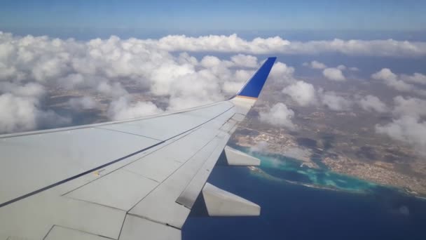 Decollo Dall Aeroporto Aruba Con Copa Airlines — Video Stock