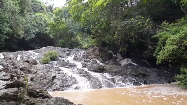 Inicio Cascada Montezuma Costa Rica — Vídeo de stock