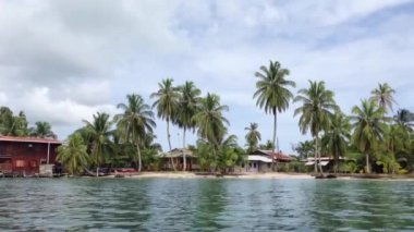 Bocas Del Toro adalarındaki evler, panama
