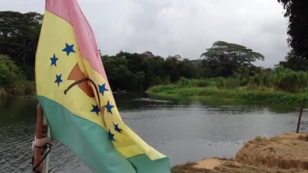 Flagge Der San Blas Inseln — Stockvideo