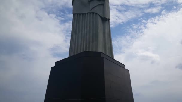 Inclinado Desde Cristo Redentor Rio Janeiro Brasil — Vídeos de Stock