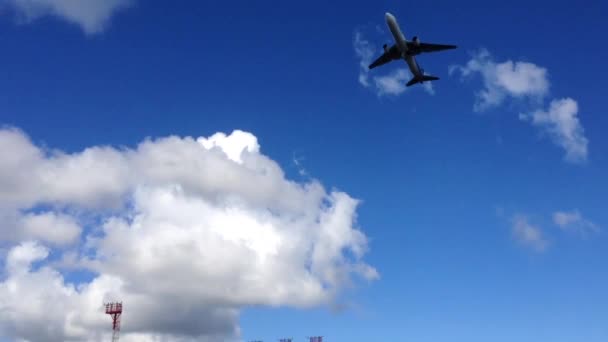 Avião Lan Decolar Ilha Páscoa Rapa Nui — Vídeo de Stock
