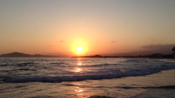 Sunset Isabela Galapagos Islands Ecuador — Stock Video