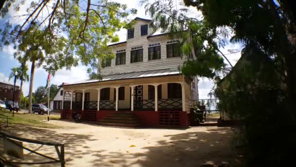 Maison Historique Staatsraad Côté Fort Zeelandia Paramaribo Suriname — Video