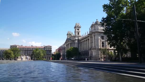 Das Ungarische Parlamentsgebäude Parlament Von Budapest Budapest Ungarn — Stockvideo