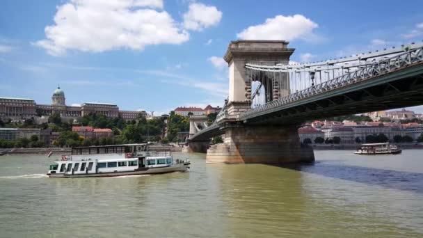 Edificio Baños Termales Budapest Hungría — Vídeo de stock