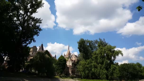 Schloss Vajdahunyad Budapest Ungarn — Stockvideo