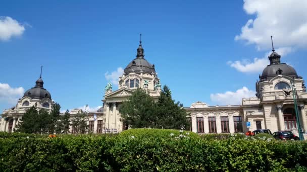 Thermal Bath Building Budapest Hongrie — Video