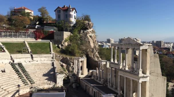 Římské Divadlo Plovdivu Bulharsko — Stock video