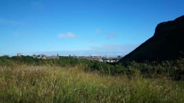 Holyrood Park 'tan Edinburgh İskoçya manzarası